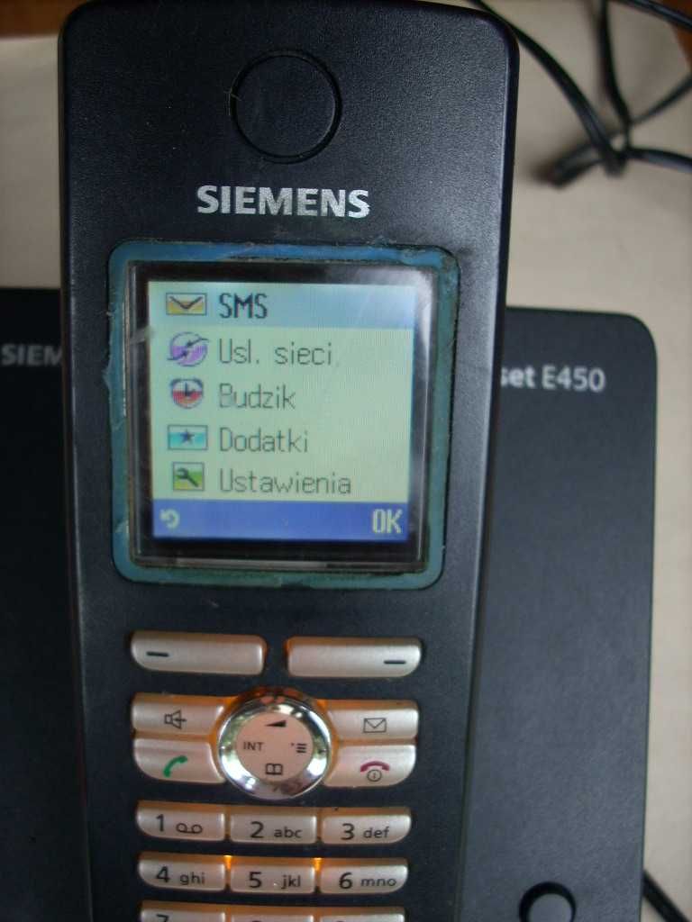 Siemens Gigaset E 450 telefon bezprzewodowy SMS kolorowy wyświetlacz