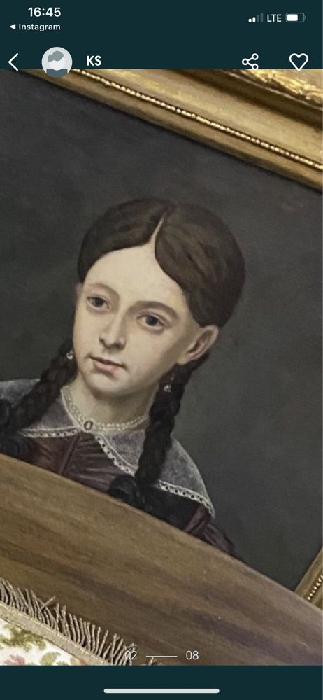 Obraz portret dziewczyny