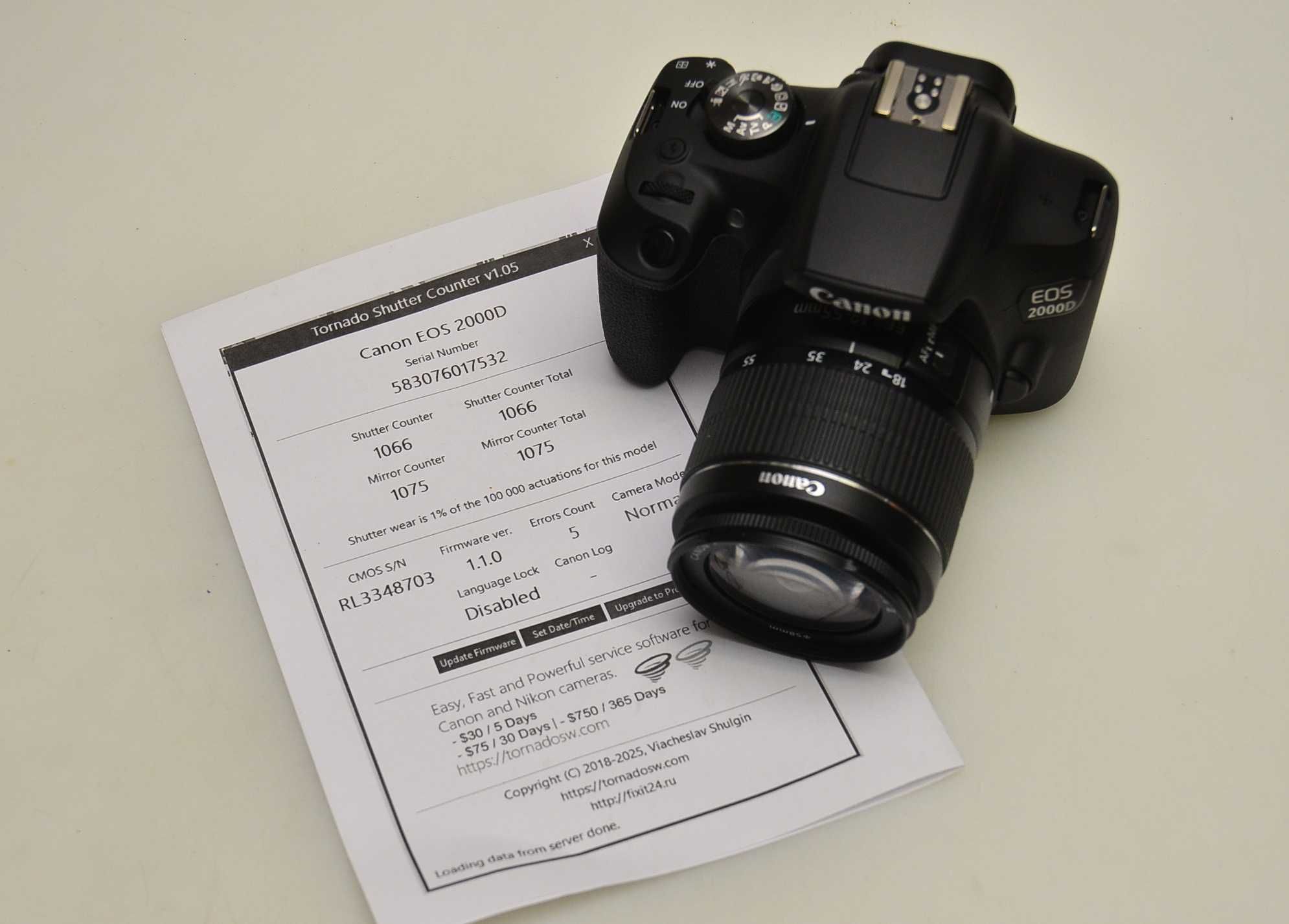 Canon EOS 2000D + EF-S 18-55 III JAK NOWY Przebieg tylko 1066 zdjęć