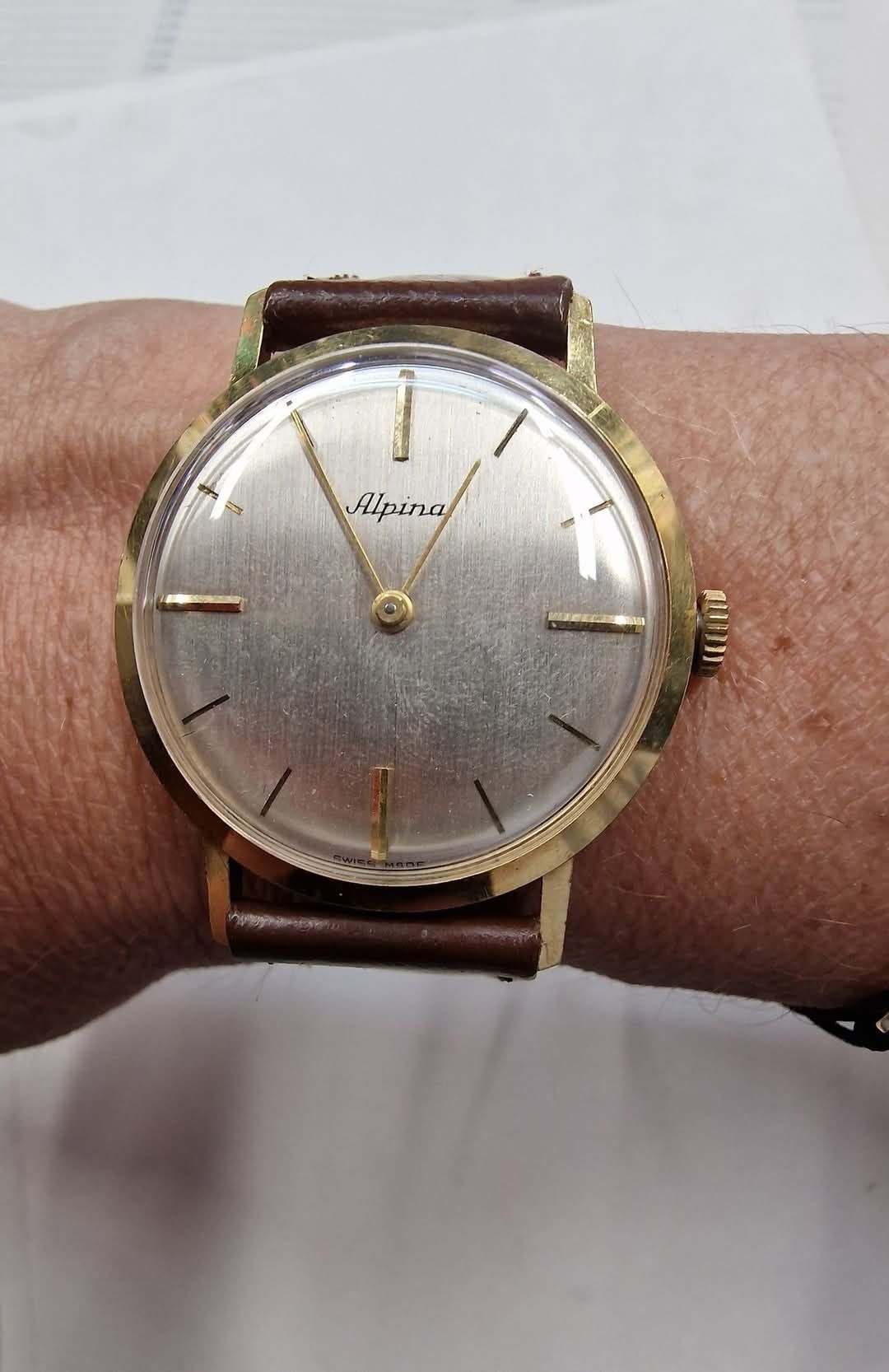 Zloty zegarek Alpina