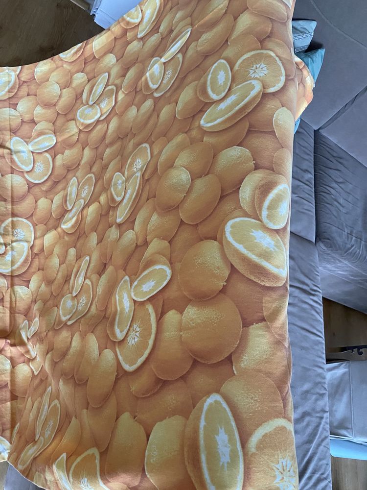 Home 2 długie Zasłony w pomarańcze pomarańczowe 250 cm z zabkami
