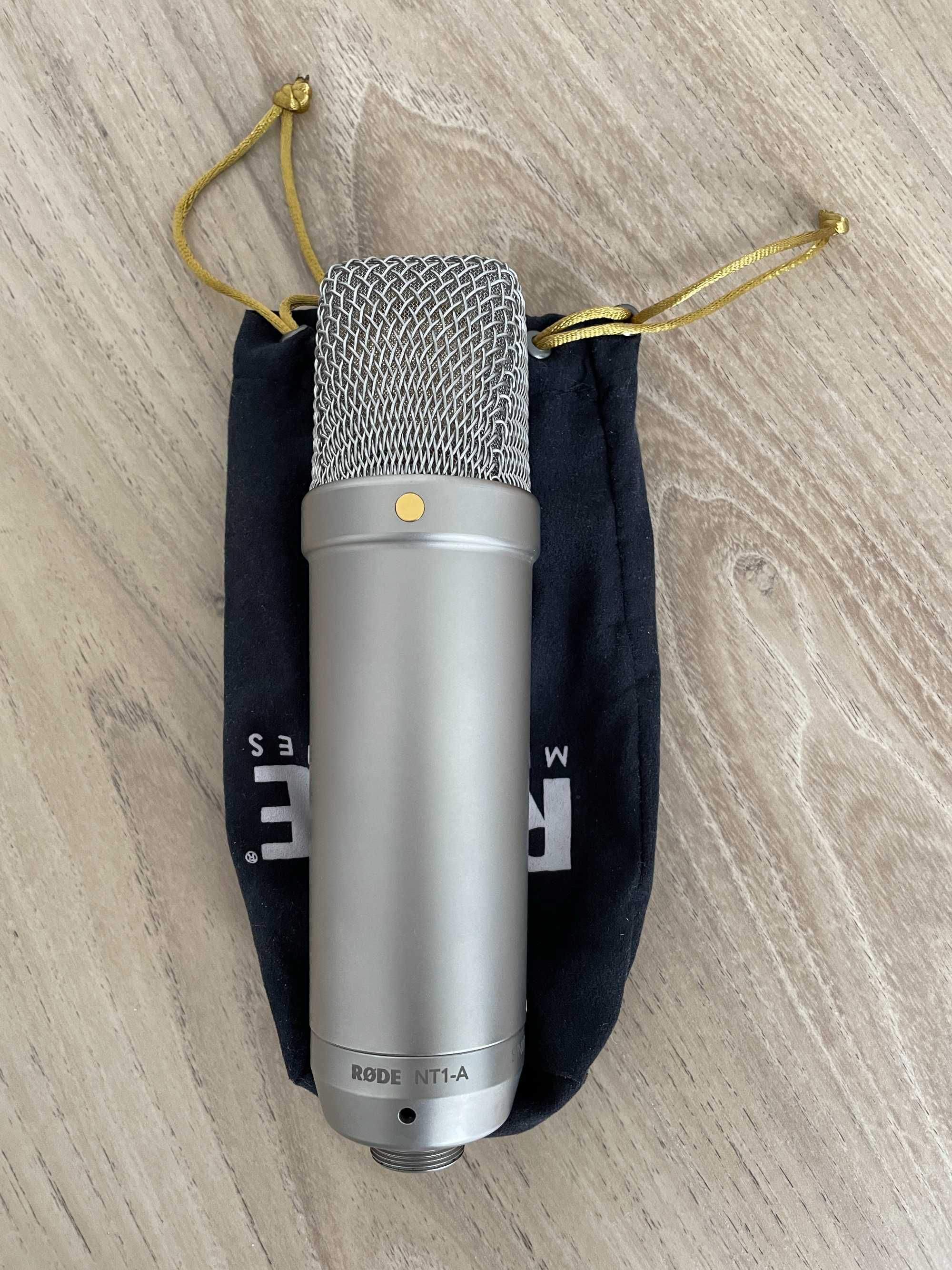 Mikrofon Rode NT1-A + zestaw pop-filter i pająk. Jak nowy.