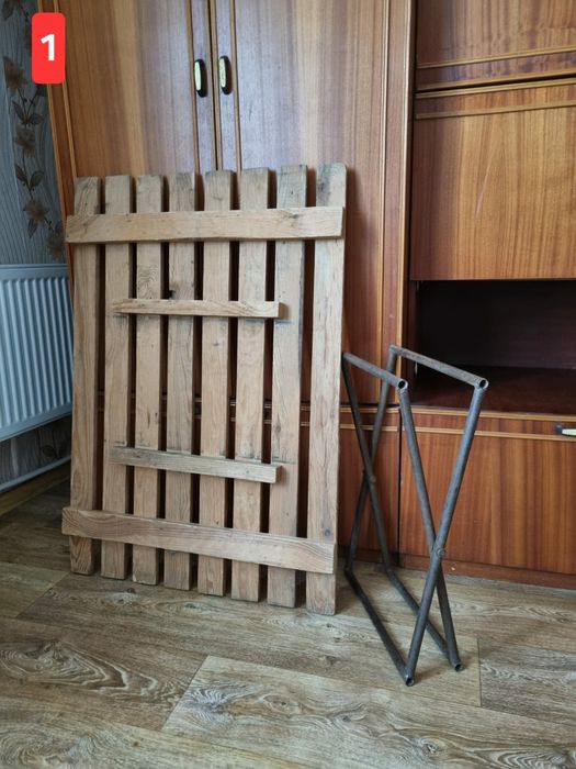 Стол раскладной (каркас нержавеющий,металлический).Стул раскладной.