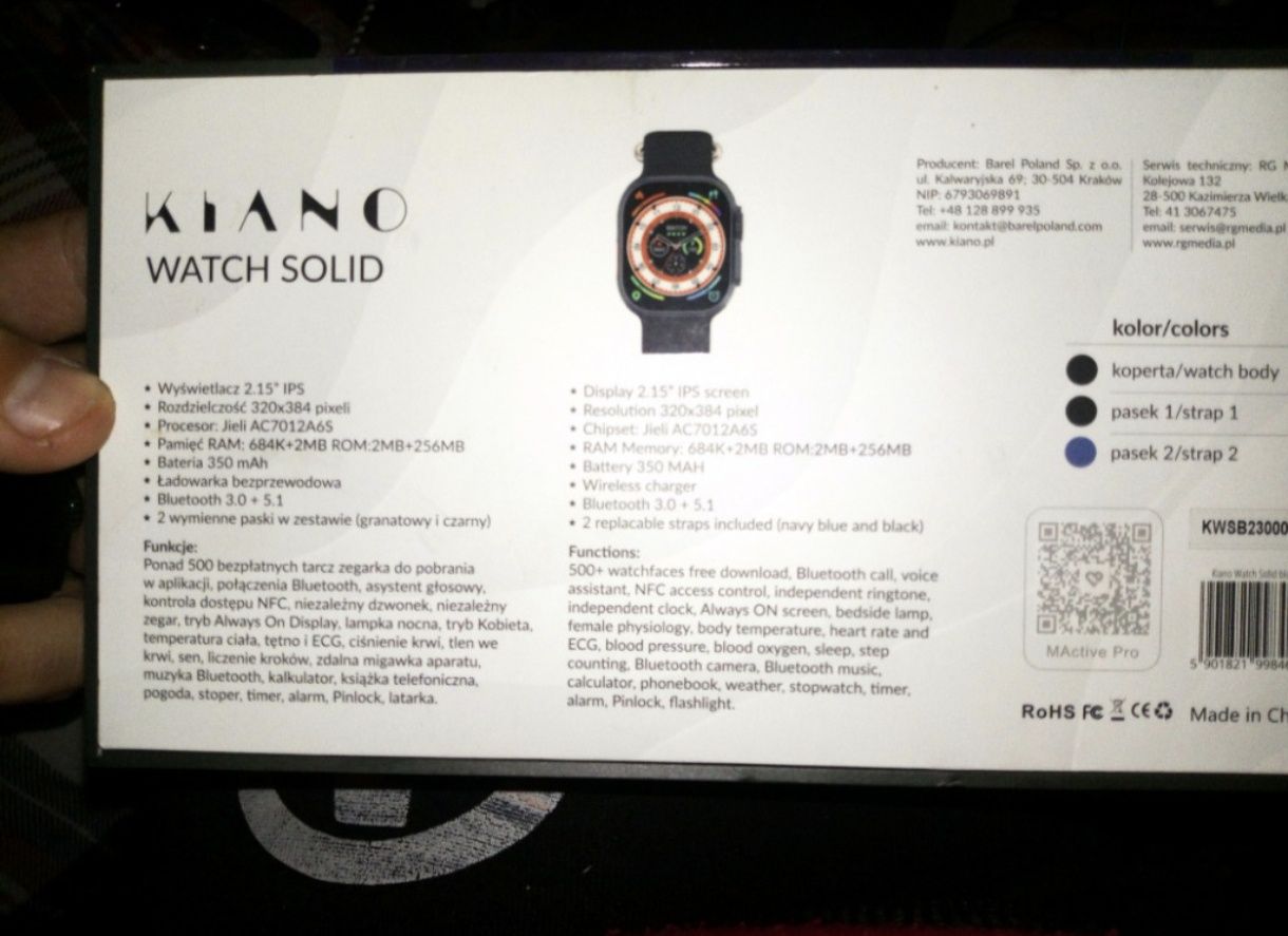 Smartwatch Kiano Watch Solid