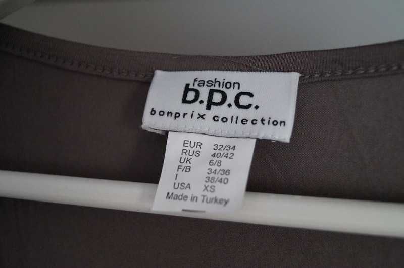 bonprix b.p.c. sukienka tunika bluzeczka  XS 34 kolory ziemi BOHO nowa