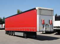 Schmitz Cargobull Podnoszona oś / Podnoszony dach / Kosz paletowy  SCS/podnoszona oś/podnoszony dach/kosz paletowy/stan bdb