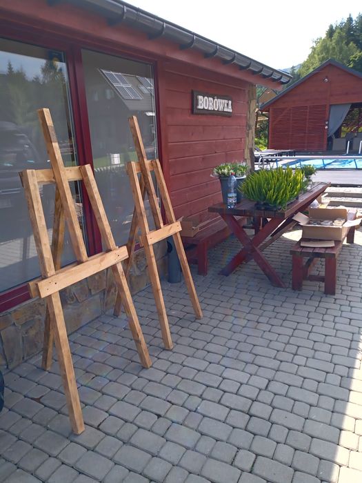 Scianka weselna, heksagon , sztalugi