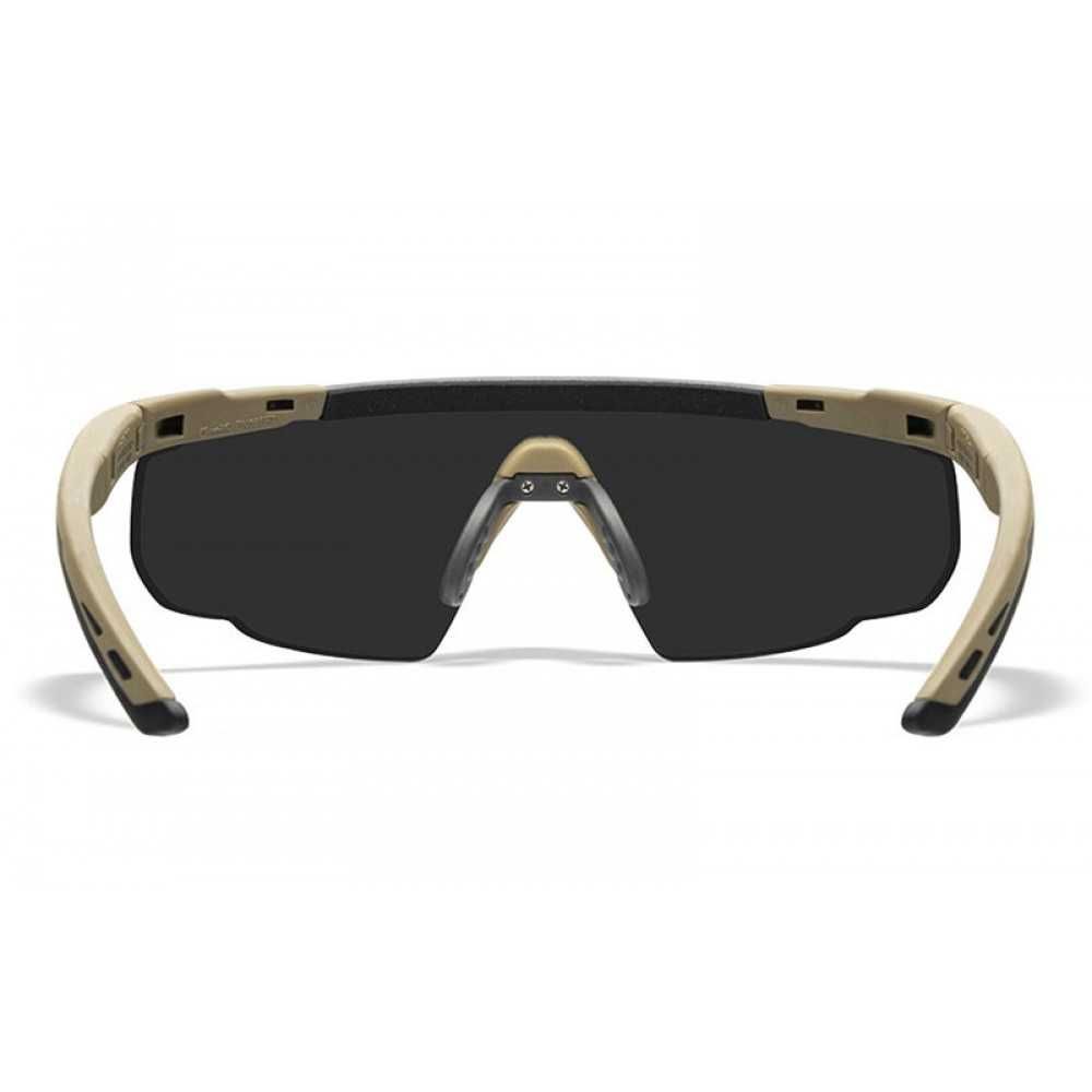 Окуляри балістичні Wiley X 308T Saber Grey/Clear/Rust Lens | Tan Frame