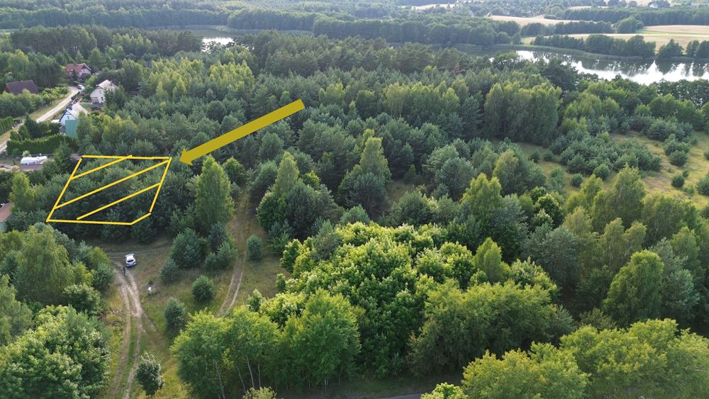 Działka pod zabudowę blisko jeziora, KW