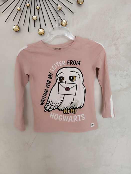 Bawełniana koszulka 128 Harry Potter hedwiga