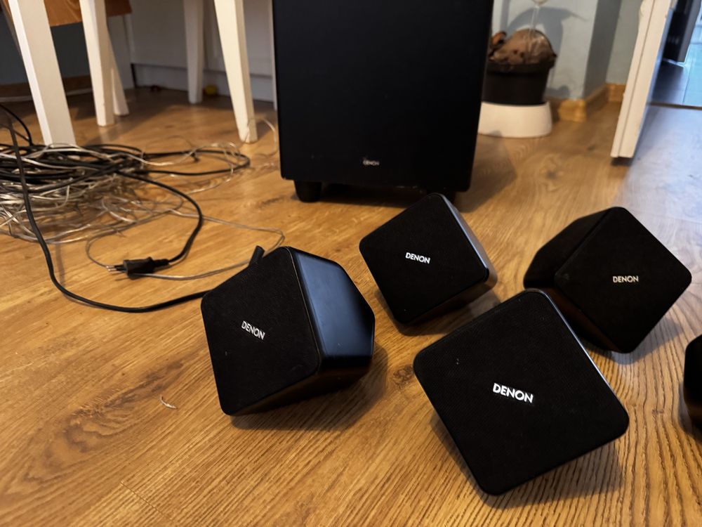 Głośniki Denon Sys-2020 zestaw głośników 5.1 z okablowaniem subwoofer