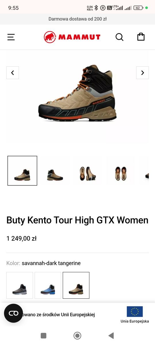 Buty Mammut Kento Tour High GTX 41 1/3 NOWE! Okazja!