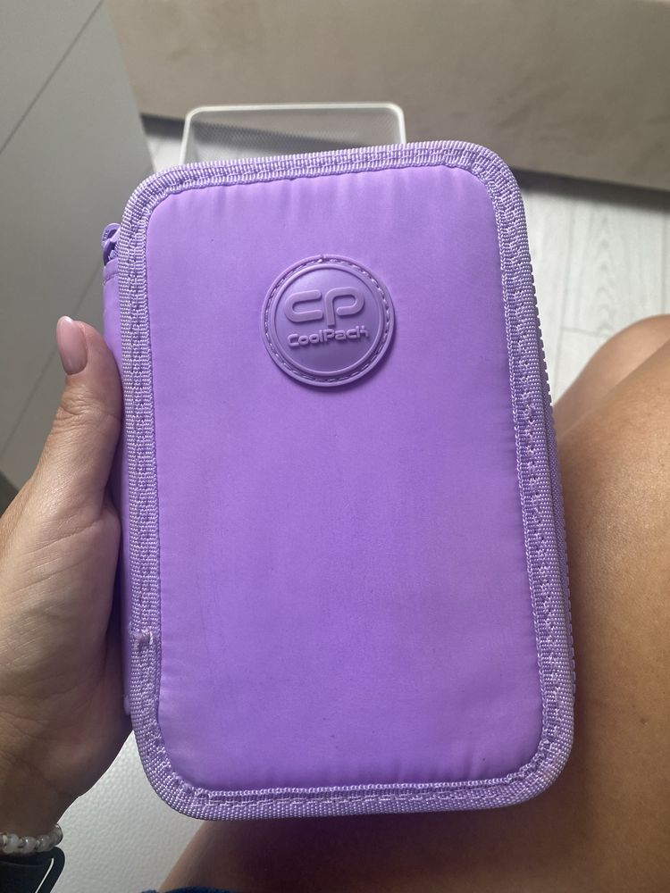 Piórnik dwuzamkowy coolpack fioletowy