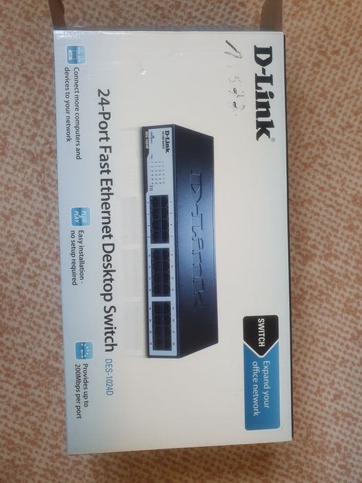 D-Link DES-1024D - 24 portowy niezarządzalny Switch Fast Ethernet NOWY