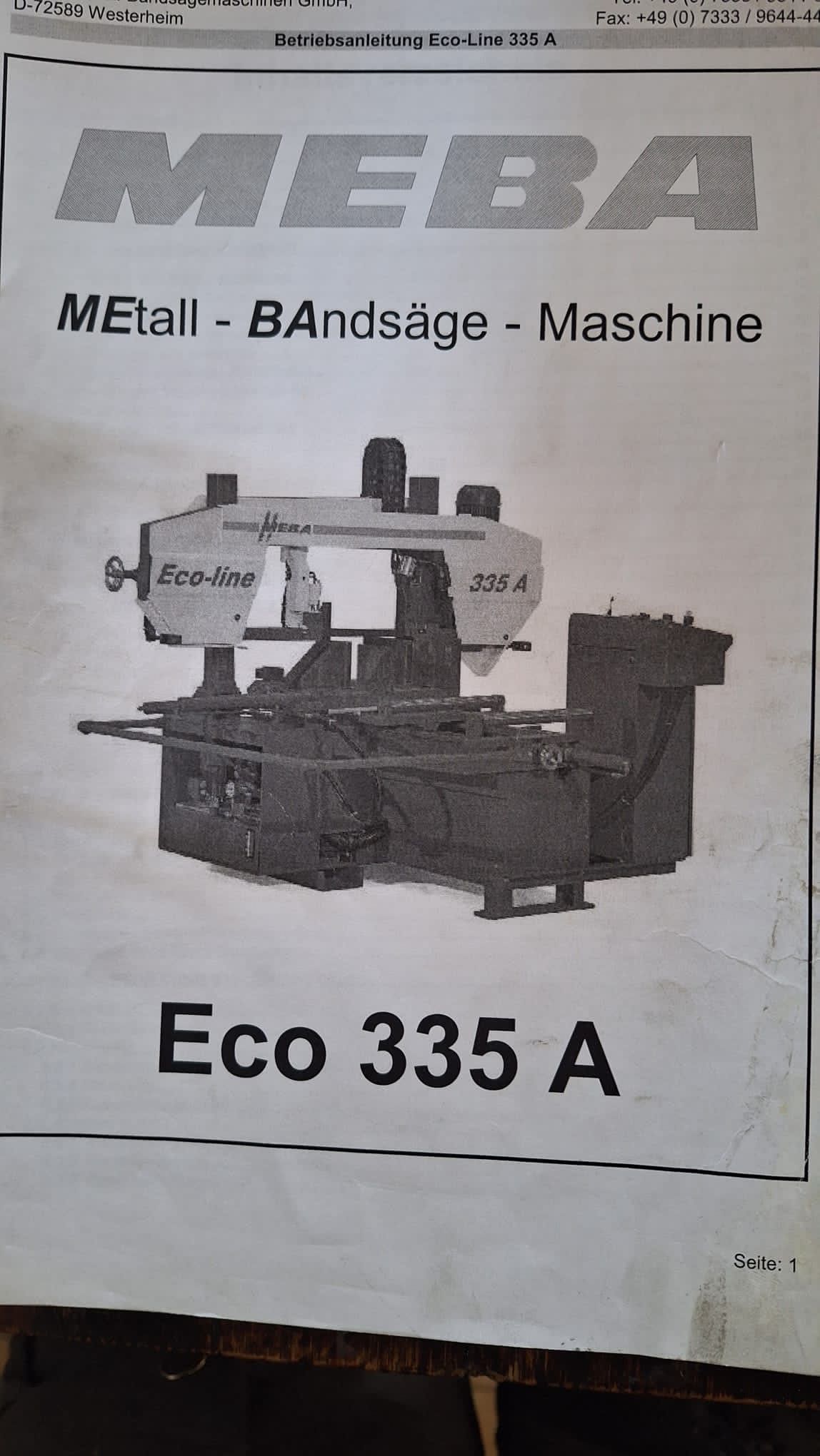 Przecinarka MEBA Eco 335A CNC Automat docisk pakietowy (Amada/Kasto)