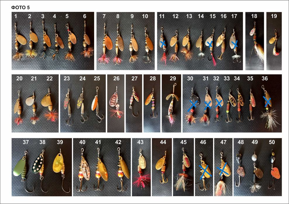 Воблеры от UL до 130-х, колебалки, вертушки