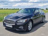 Infiniti Q50 Hybryda 306KM 170 tkm Perfekt Perłowa Czerń ! skóra alu szyberdach