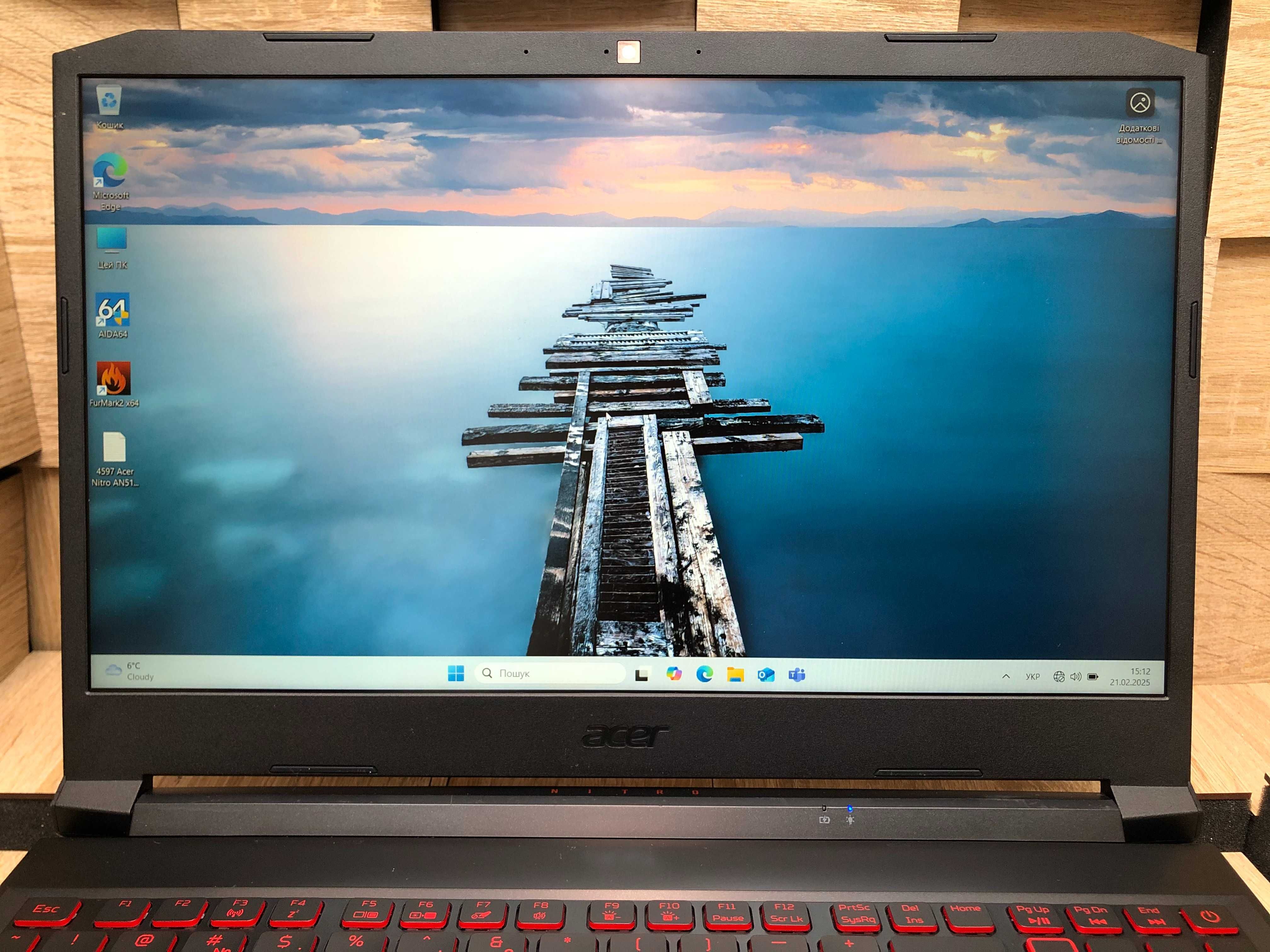 №4597 Ноутбук Acer Nitro AN515 FHD IPS/R5 4600H/SSD256/16Gb/GTX1650