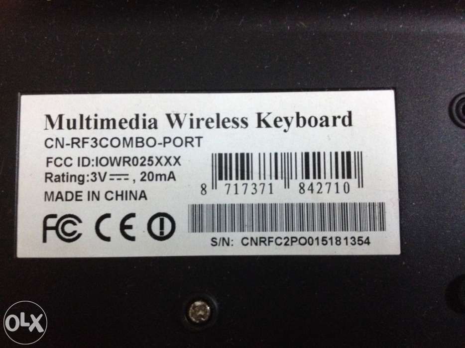 Teclado e rato sem fios