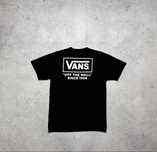 Мужская Футболка Vans С Большим Логотипом Оригинал Идеал Черная M