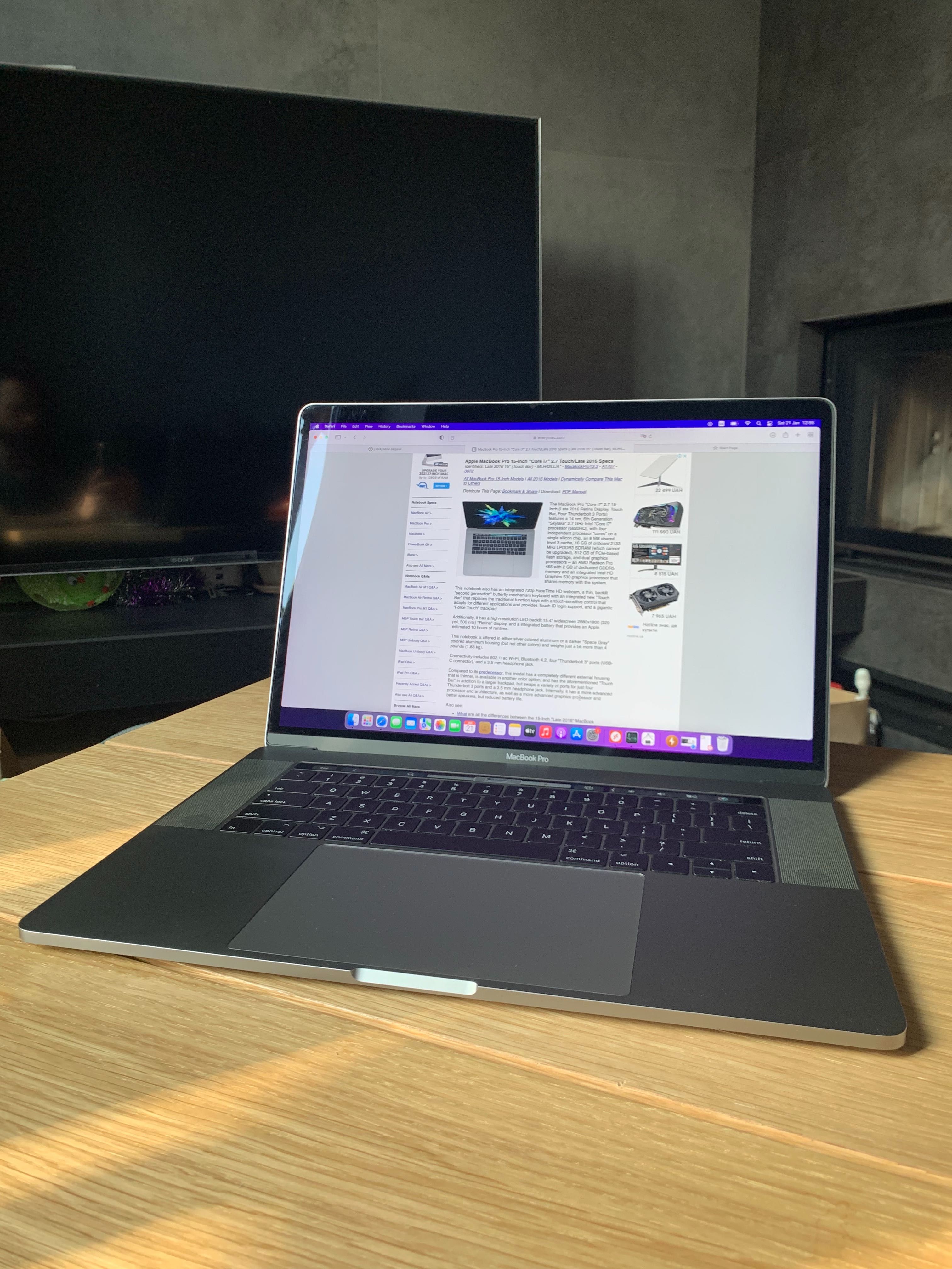 MacBook Pro 15 2016 Space Gray