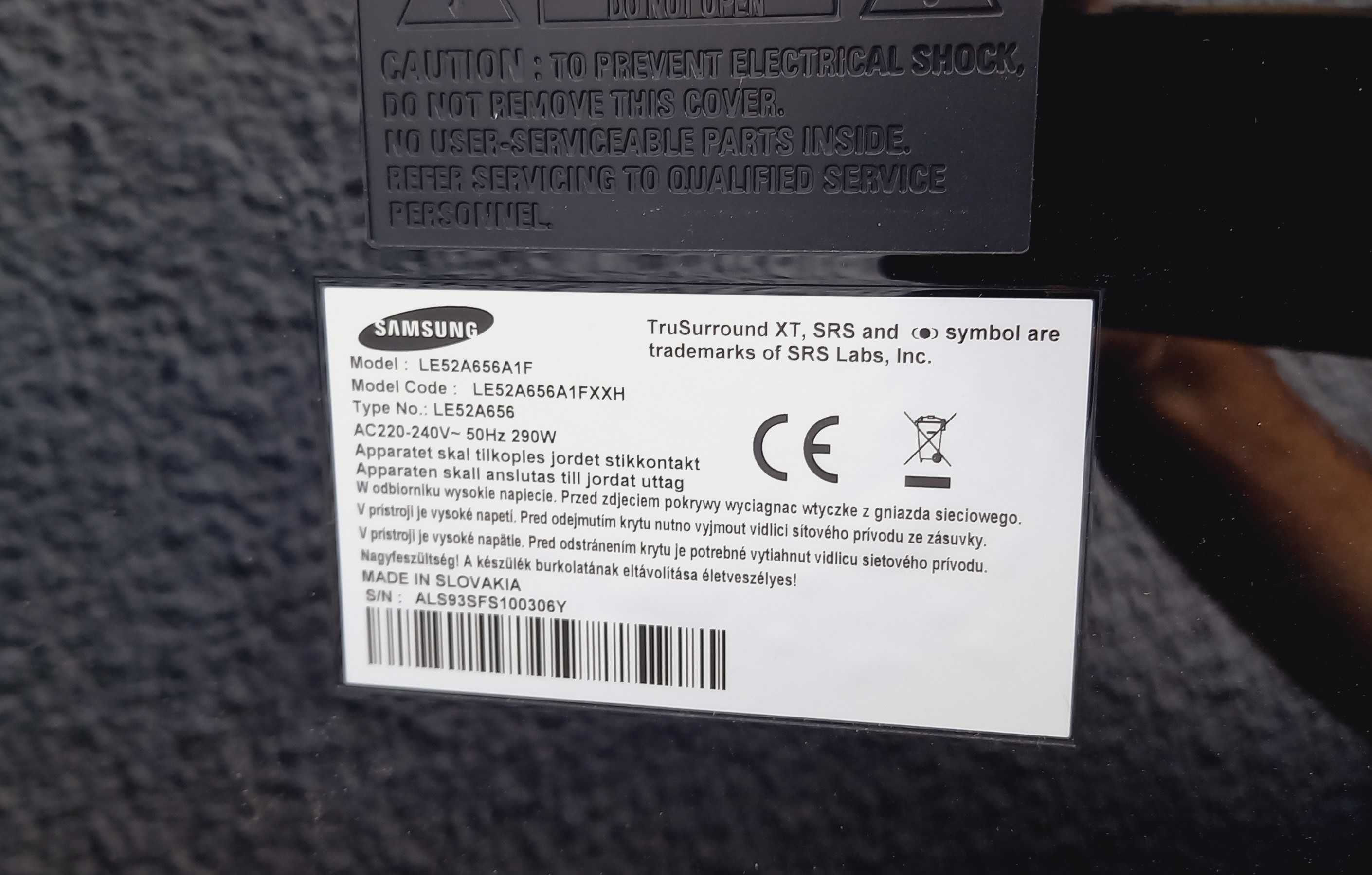 Telewizor Samsung LE52A656A1FXXH   52" - super stan