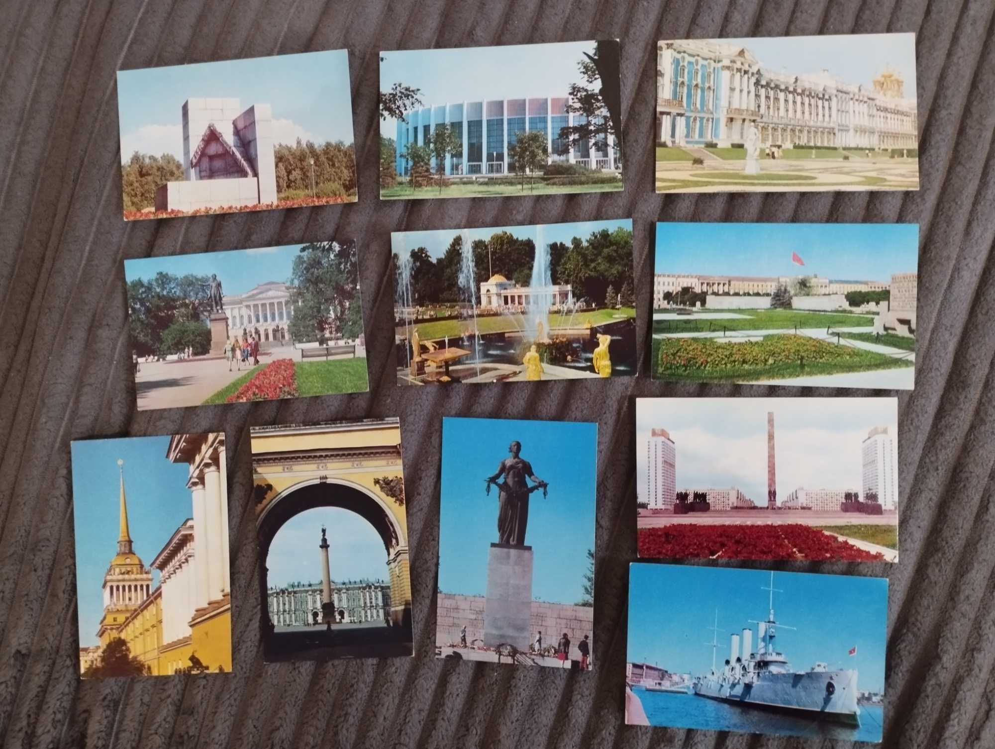 Stare pocztówki w obwolucie Leningrad 11 sztuk