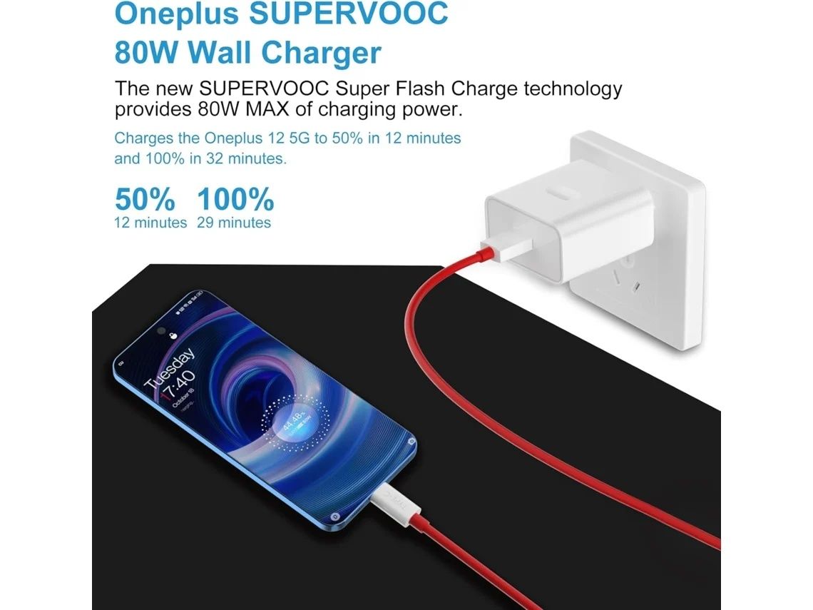Carregador OPPO/Oneplus 80w novo fatura de compra