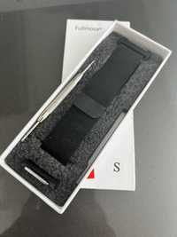 Pasek bransoletka czarna metalowa do Fitbit Ionic, rozm.S