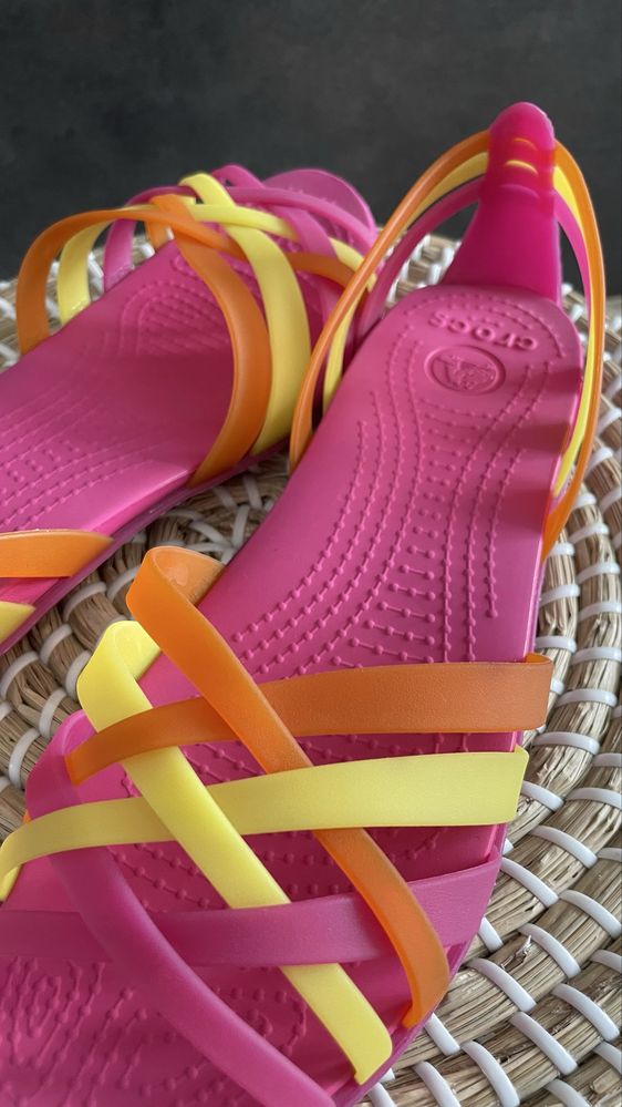 Crocs baleriny Huarache Flat Fuchsia/Grapefruit W7 37/38