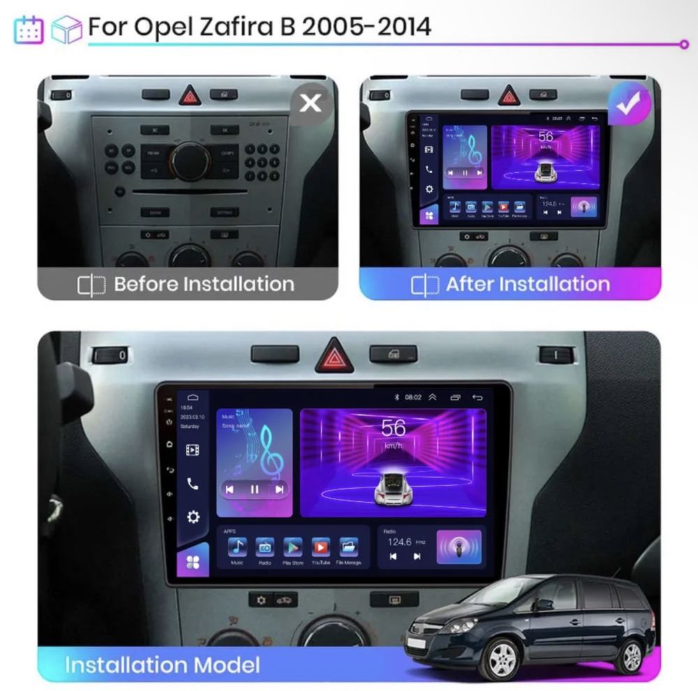 Штатная магнитола Opel Zafira B/Astra H(2005-2014) ANDROID