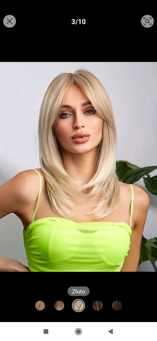 peruk długą nr.4 blond
