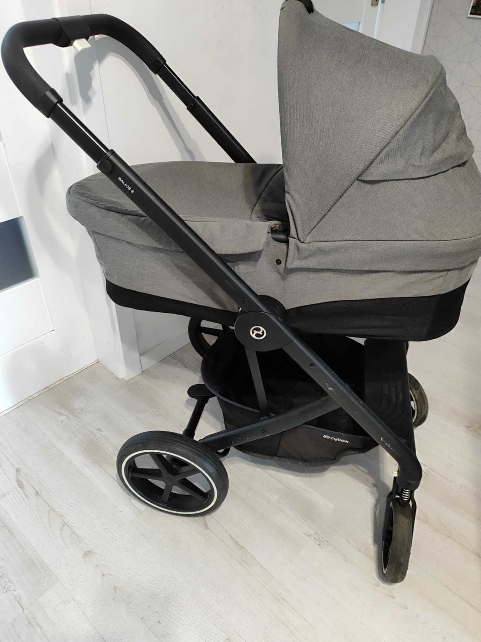 Wózek Cybex Baslios s lux 3 in 1 Gondola, spacerówka, nosidełko, baza.