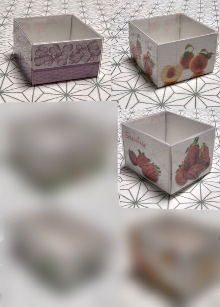 Коробка картонна з пластиковою кришкою подарункова для мила