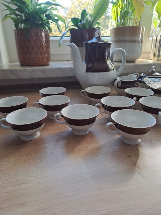 Zestaw kawowy 12 osob Karolina, Porcelana Śląska