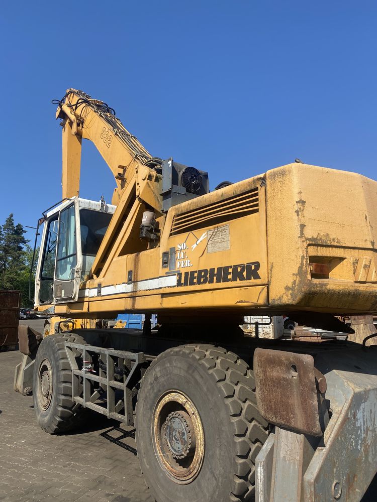 Liebherr 932 uszkodzony wieniec obrotu