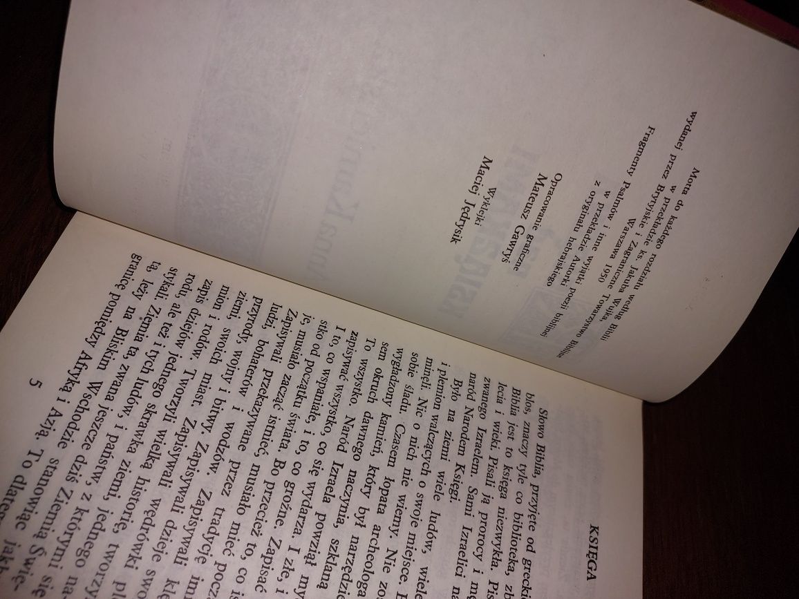 Biblia dla dzieci Psalmy Książka nad książkami A. Kamieńska Wyd.II BDB
