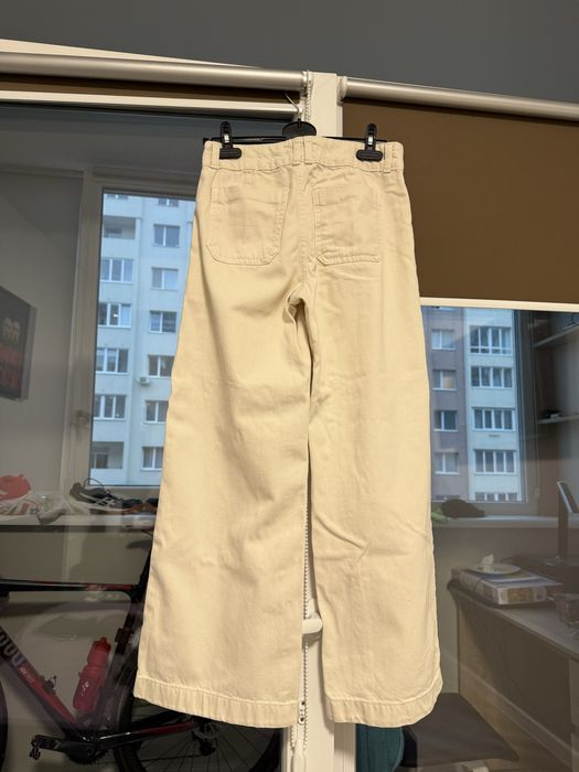 Джинсові бежеві штани