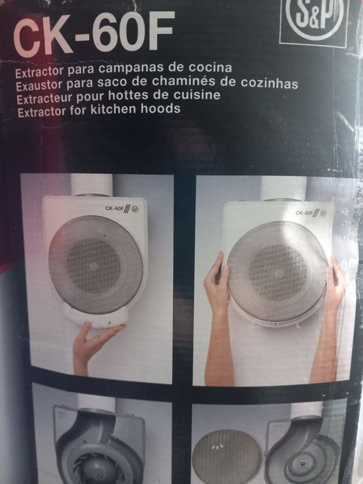 Extractor de Cozinha CK-60F – Novo na Caixa (S&P)