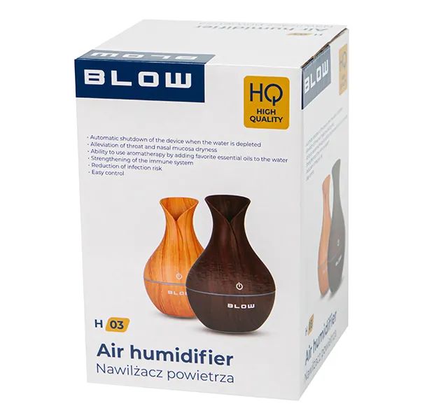 Ultradźwiękowy nawilżacz powietrza BLOW H-03 aromaterapia 44-554#