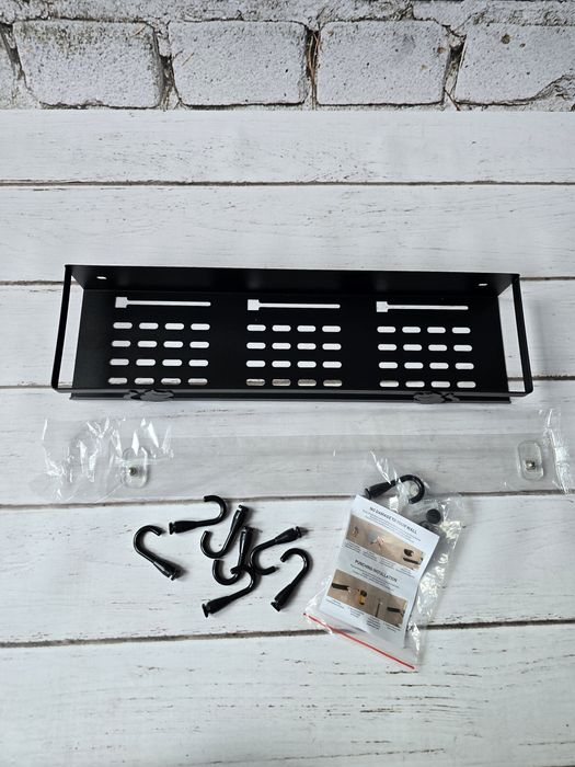 Półka metalowa łazienkowa bez wiercenia kot nowa hit