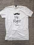 Mr. Right Paweł koszulka t-shirt męski rozmiar M biały prezent urodzin