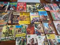 44 livros de cowboys, bom estado, preço pelo conjunto