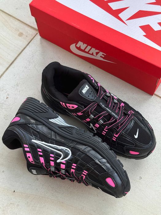 Женские кроссовки Nike P-6000 "Black Pink" Размеры 36-40