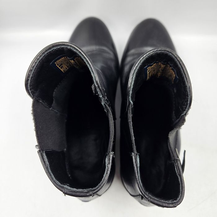 Botki Damskie Tommy Hilfiger Th Leather Flat Boot Rozmiar 39