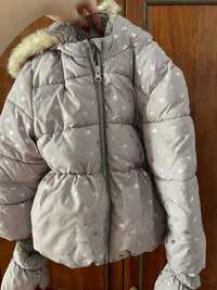 Зимова куртка для дівчинки 104-110