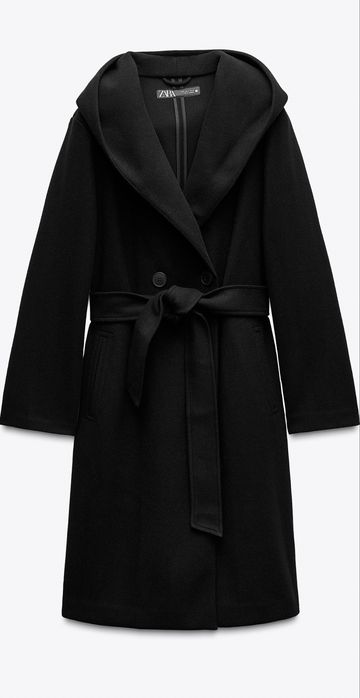 Пальто з капюшоном від Zara