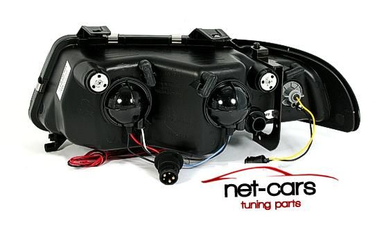 Reflektory Lampy przód AUDI A4 S4 B5 ANGEL EYES LED C