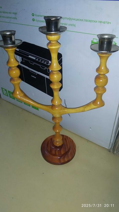 Підсвічник дерев'яний, подсвечник