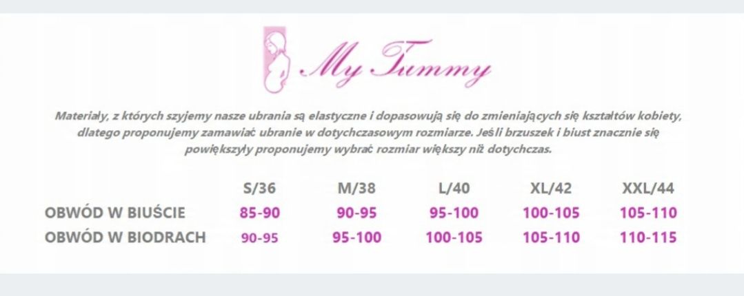 Sukienka ciążowa, do karmienia elegancka